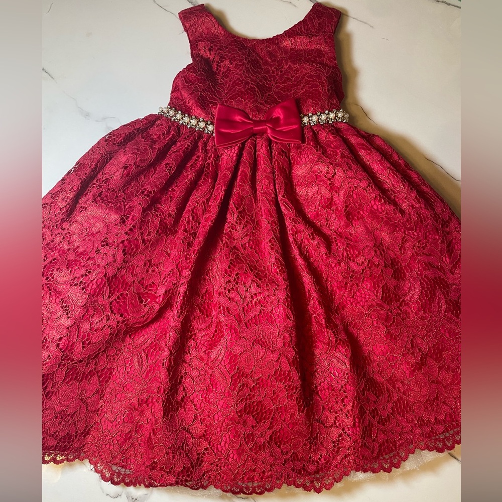 American Princess Red Lace Dress